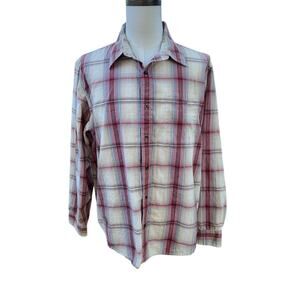Levi Strauss Plaid Button Down Shirts Men's Size XL